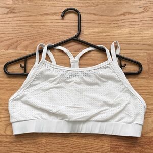 Women's White Sports Bra